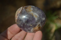 Polished Dream Amethyst Galet / Palm Stones x 12 From Ambatondrazaka, Madagascar