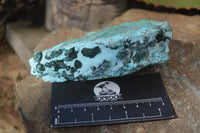 Natural Drusy Chrysocolla & Malachite Dolomite Specimens x 2 From Kakanda, Congo