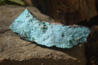 Natural Drusy Chrysocolla & Malachite Dolomite Specimens x 2 From Kakanda, Congo