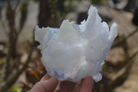 Natural Etched Blue Chalcedony Specimens  x 3 From Malawi