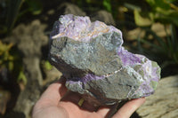 Natural Rough Stichtite & Serpentine Specimens x 2 From Barberton, South Africa