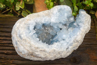 Natural Blue Celestite Geode Specimen  x 1 From Sakoany, Madagascar