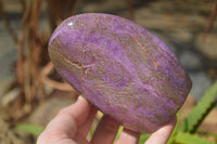 Polished Stichtite & Serpentine Standing Free Forms x 2 From Barberton, South Africa