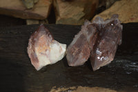 Natural Red Hematoid Quartz Specimens x 2 From Karoi, Zimbabwe