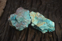 Natural Shattuckite & Chrysocolla Rough Pieces x 9 From Kaokoveld, Namibia