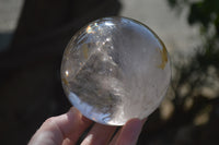 Polished Clear Smokey Quartz Crystal Ball x 1 From Madagascar