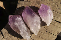 Natural Jacaranda Amethyst Crystals x 35 From Zambia