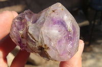 Polished Window Amethyst Crystals x 4 From Ankazobe, Madagascar