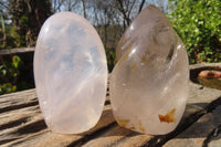 Polished Mixed Girasol Pearl Quartz Items  x 6 From Madagascar