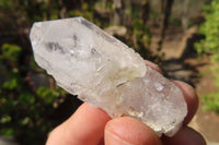 Natural Etched Clear Quartz Crystal Specimens x 35 From Zambia