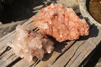 Natural Clear Quartz Clusters  x 2 From Mpika, Zambia