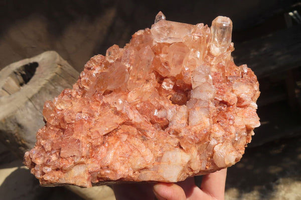 Natural Clear Quartz Clusters  x 2 From Mpika, Zambia