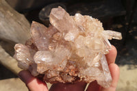 Natural Clear Quartz Clusters  x 2 From Mpika, Zambia