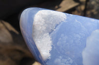 Polished Blue Lace Agate Standing Free Form x 1 From Nsanje, Malawi