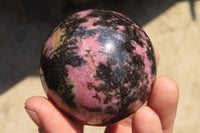 Polished Rhodonite Spheres  x 6 From Ambindavato, Madagascar