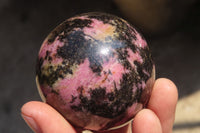 Polished Rhodonite Spheres  x 6 From Ambindavato, Madagascar