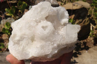 Natural Rare Sugar Quartz Clusters x 2 From Ambatfinhandrana, Madagascar