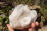 Natural Rare Sugar Quartz Clusters x 2 From Ambatfinhandrana, Madagascar