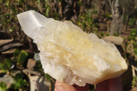 Natural Rare Sugar Quartz Clusters x 2 From Ambatfinhandrana, Madagascar