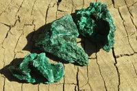 Natural Chatoyant Silky Malachite Specimens  x 70 From Kasompe, Congo