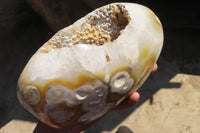 Polished Extra Large Agate Geode x 1 From Madagascar