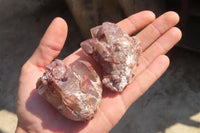 Natural Red Hematite Quartz Specimens  x 24 From Karoi, Zimbabwe