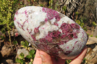 Polished Rubellite Pink Tourmaline Standing Free Forms x 2 From Madagascar