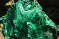 Natural Chatoyant Silky Malachite Specimens  x 6 From Kasompe, Congo