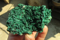 Natural Chatoyant Silky Malachite Specimens  x 6 From Kasompe, Congo