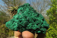 Natural Chatoyant Silky Malachite Specimens  x 6 From Kasompe, Congo