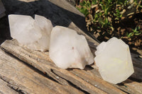 Natural Castle Quartz Crystals  x 6 From Madagascar