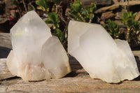 Natural Castle Quartz Crystals  x 6 From Madagascar