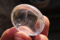 Polished Clear Quartz Crystal Galet / Palm Stones x 35 From Madagascar