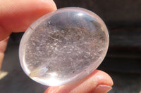 Polished Clear Quartz Crystal Galet / Palm Stones x 35 From Madagascar