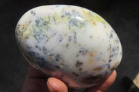 Polished White Dendritic Agate Standing Free Forms  x 4 From Madagascar