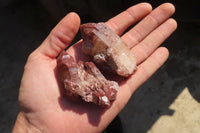 Natural Red Hematite Quartz Specimens  x 24 From Karoi, Zimbabwe