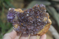 Natural Dark Amethyst Crystal Plates x 6 From Kwaggafontein, South Africa