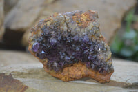 Natural Dark Amethyst Crystal Plates x 6 From Kwaggafontein, South Africa