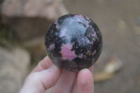 Polished Rhodonite Spheres  x 4 From Ambindavato, Madagascar