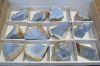 Natural Rare Dumortierite Cobbed Specimens  x 12 From Mozambique