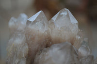 Natural Cascading Smokey Quartz Clusters x 2 From Luena, Congo