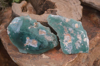 Polished One Side Polished Emerald Mtorolite Plates  x 12 From Mutorashanga, Zimbabwe