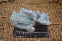 Natural Etched Blue Chalcedony Specimens  x 12 From Malawi