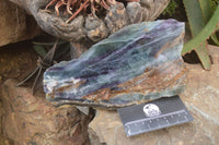 Polished One Side Polished Watermelon Fluorite Pieces  x 2 From Namibia