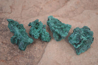 Natural Chatoyant Silky Malachite Specimens  x 35 From Kasompe, Congo