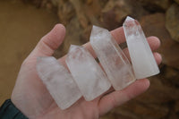 Polished Clear Quartz Crystal Points x 24 From Madagascar