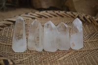 Polished Clear Quartz Crystal Points x 24 From Madagascar