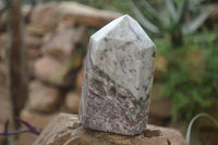 Polished Rubellite Pink Tourmaline Matrix Points x 2 From Karibib, Namibia