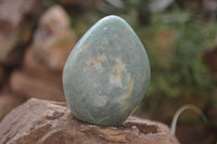 Polished Blue Amazonite Standing Free Forms  x 3 From Madagascar