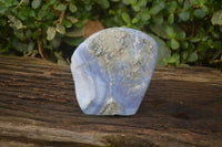 Polished Extra Large Blue Lace Agate Standing Free Form  x 1 From Malawi